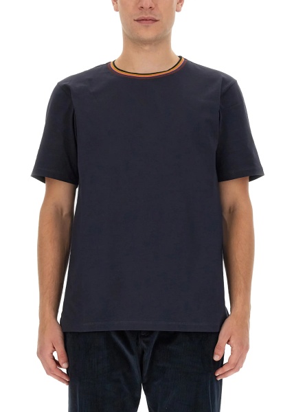 Tricou T-Shirt Con Collo Stripes Logo