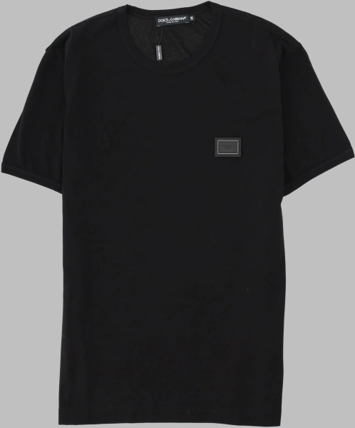 Tricou T-Shirt In Cotone Con Placca