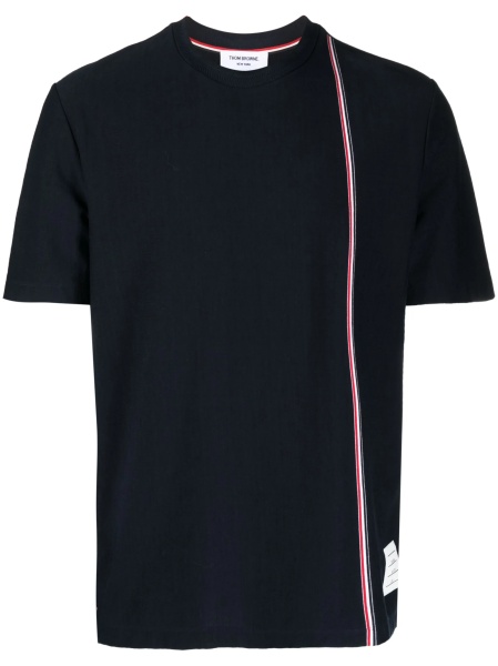 Tricou Thom Browne albastru din bumbac