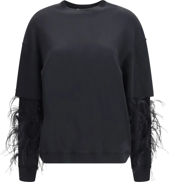 Tricou Troy double-sleeve feather Top