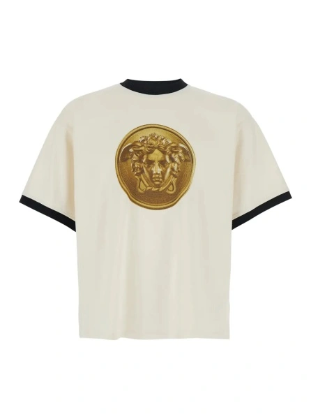 Tricou Versace alb din bumbac