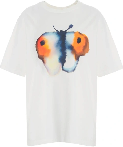 Tricou Wild Animals alb 'Butterfly'