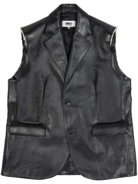 Vesta MM6 Maison Margiela neagra din piele