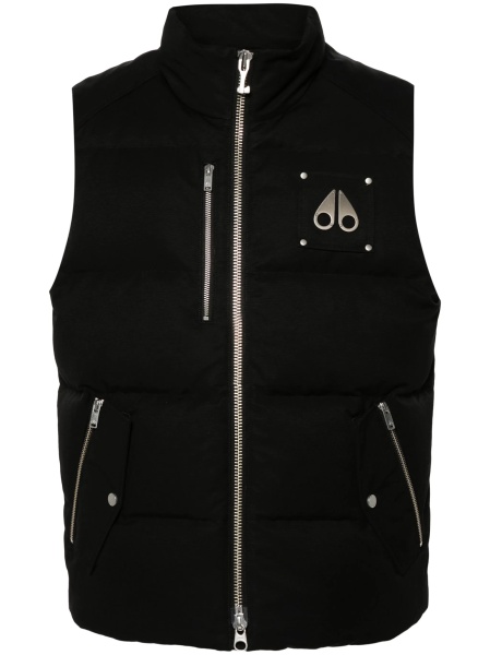 Vesta Moose Knuckles neagra din bumbac si nylon