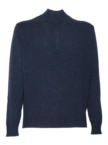WOOL AND CASHMERE ZIPPED SWEATER