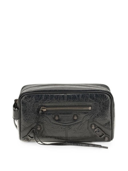Accesorii de voiaj Balenciaga negre din piele