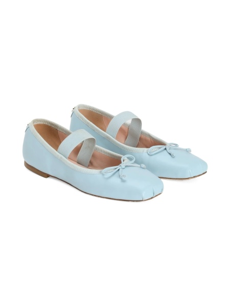 Balerini Dolce & Gabbana albastri din piele
