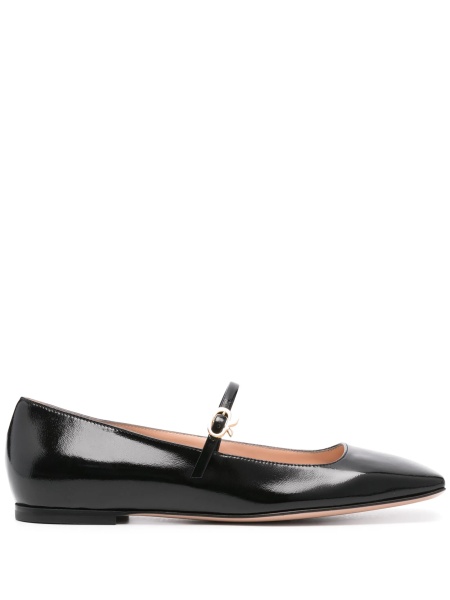Balerini Gianvito Rossi negri din piele