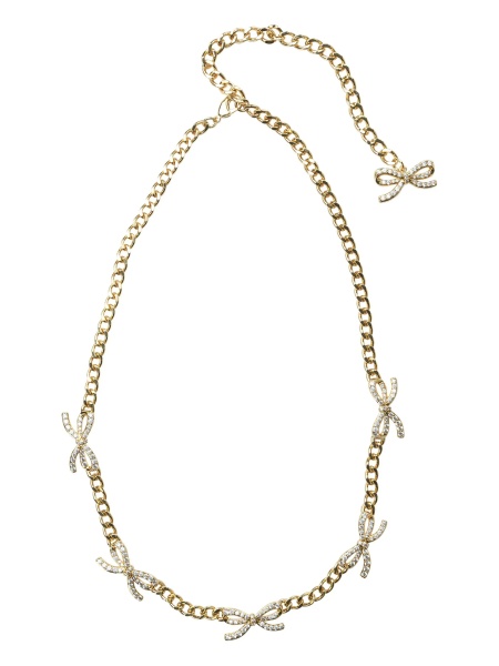 Bijuterii Necklace with bows with crystals