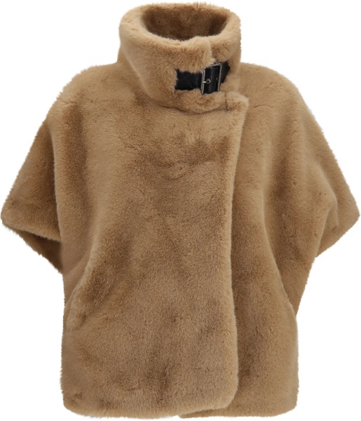 Blanuri Faux fur Jacket with buckle