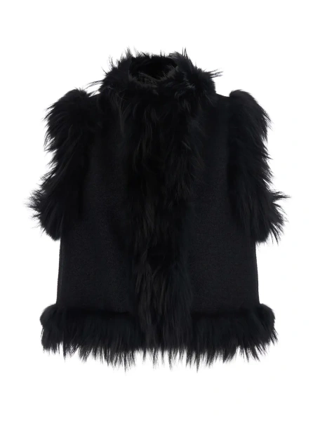 Blanuri VEST WOOL BOUCLE+FOX