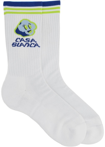 "Blue Cc Smile" Socks