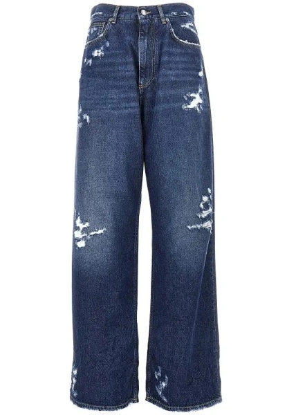 Blugi Dolce & Gabbana albastri din denim
