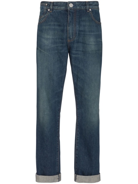 Blugi drepti Balmain albastri