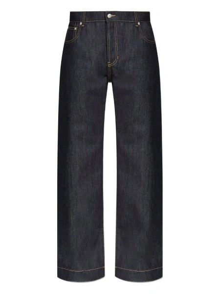 Blugi evazati Alexander McQueen albastri