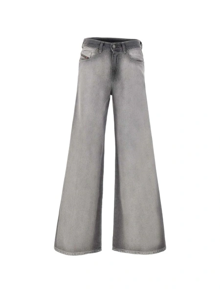 Blugi evazati Diesel gri