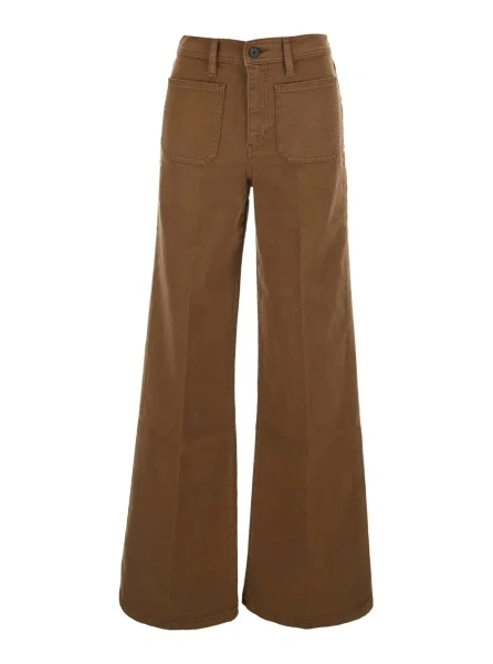 Blugi 'Le Slim Palazzo' Brown jeans with Wide Leg in Denim for Women
