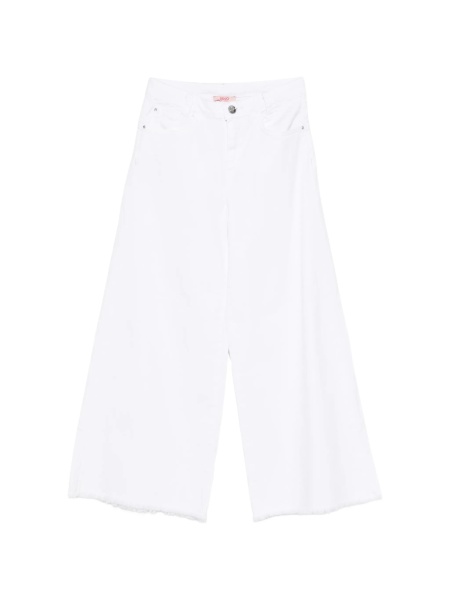 Blugi LIU JO KIDS albi din bumbac si elastan