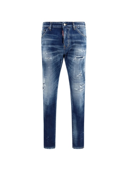 Blugi slim fit DSQUARED2 albastri
