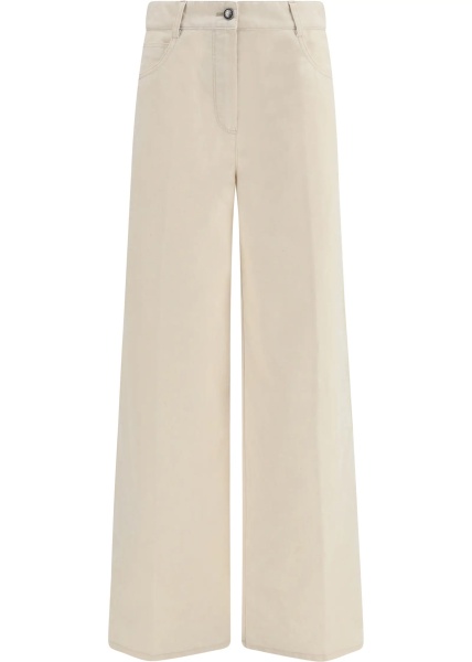 Blugi Wide leg Jeans in flocked denim