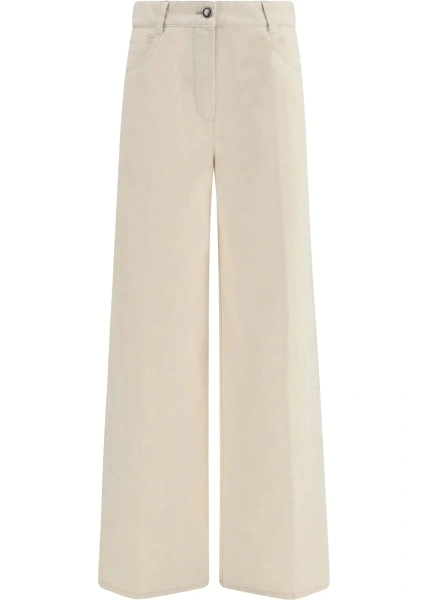 Blugi Wide leg Jeans in flocked denim