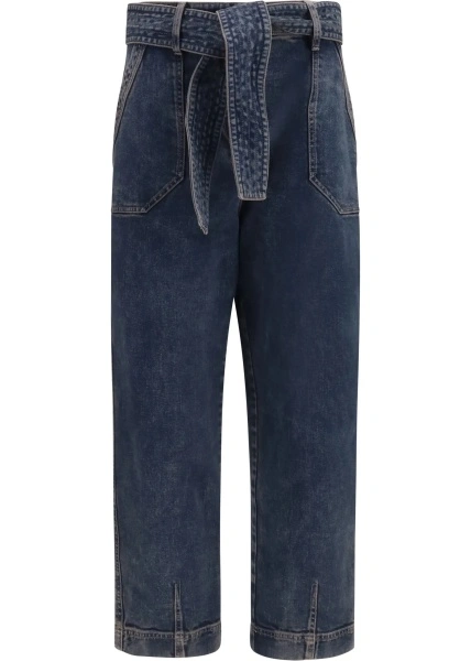 Blugi Wide-leg Jeans with belt