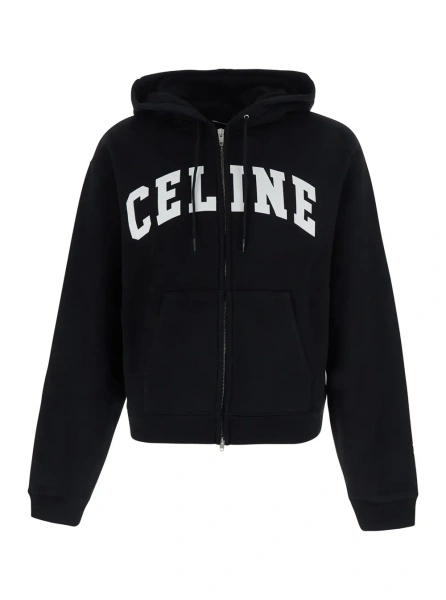 Bluza de trening Céline neagra din bumbac
