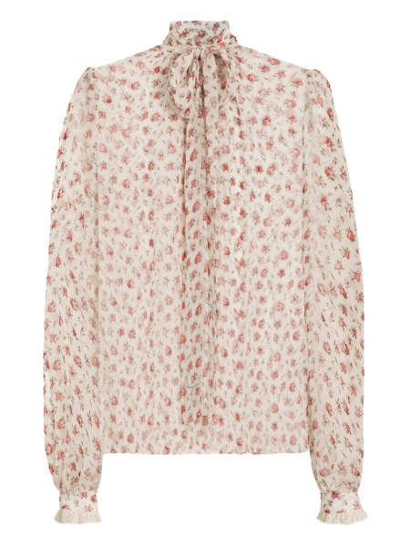 Bluza Dolce & Gabbana alba din bumbac si poliamida