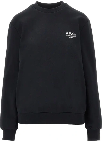 Bluza trening A.P.C. Crewneck sweatshirt with logo embroidery