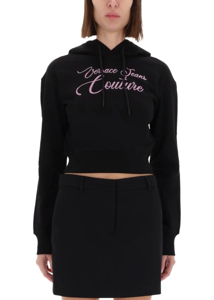 Bluza trening Felpa Cropped Con Logo