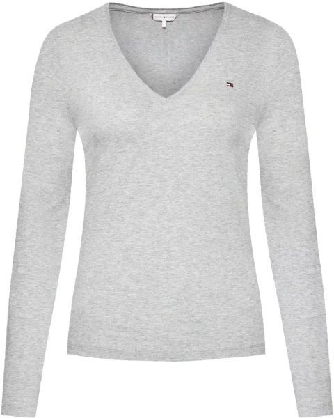 Bluze V-NECK LONG SLEEVE T-SHIRT