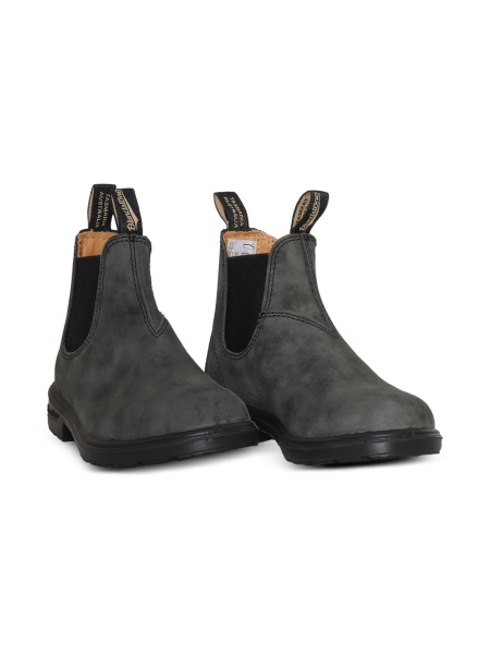 Bocanci Blundstone negri din piele