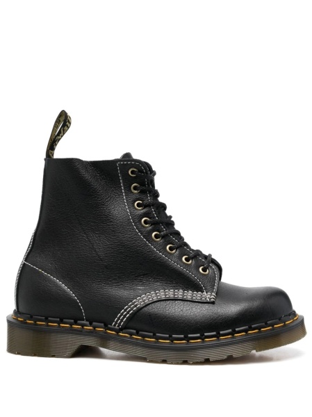 Bocanci Dr. Martens negri din piele