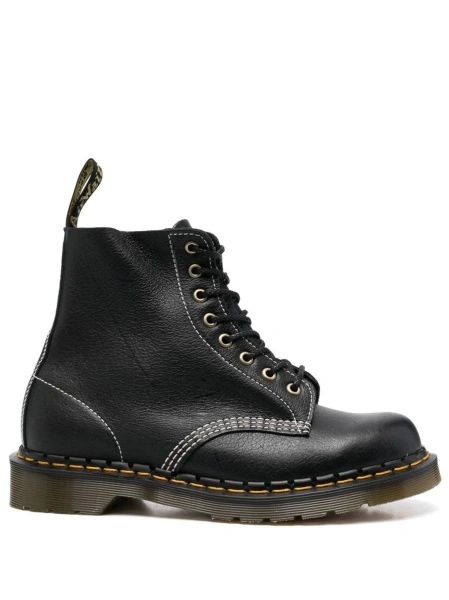 Bocanci Dr. Martens negri din piele