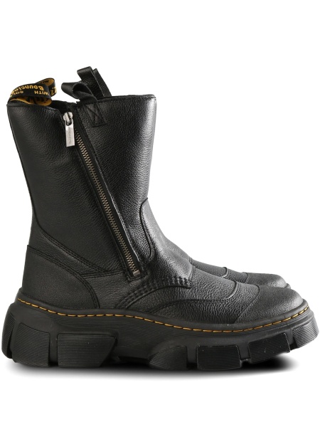 Bocanci Dr. Martens negri din piele