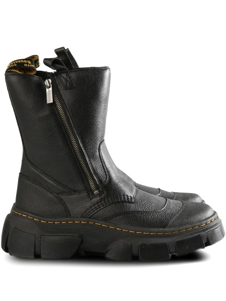 Bocanci Dr. Martens negri din piele