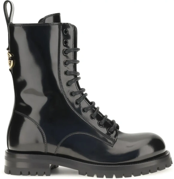 Bocanci Leather Lace-Up Booties