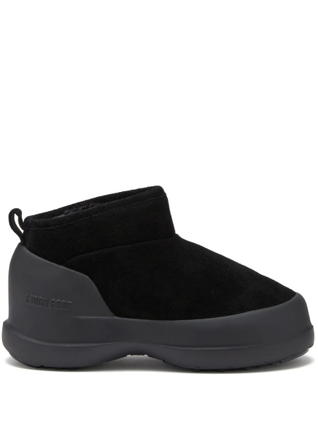 Bocanci Moon Boot negri din piele intoarsa