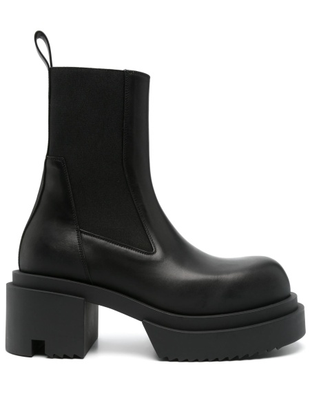 Bocanci Rick Owens negri din piele