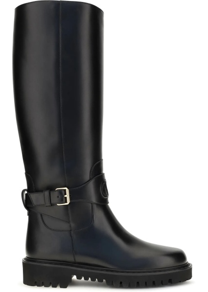 Bocanci VLogo Signature calfskin High Boots