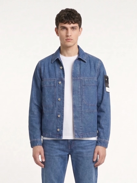 Bomber Indigo Denim Jacket
