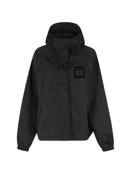 Bomber jacket Ganni neagra