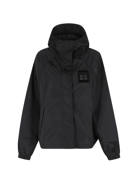 Bomber jacket Ganni neagra