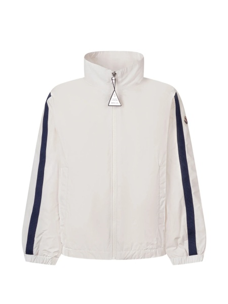 Bomber jacket Moncler alba din polyester si poliamida