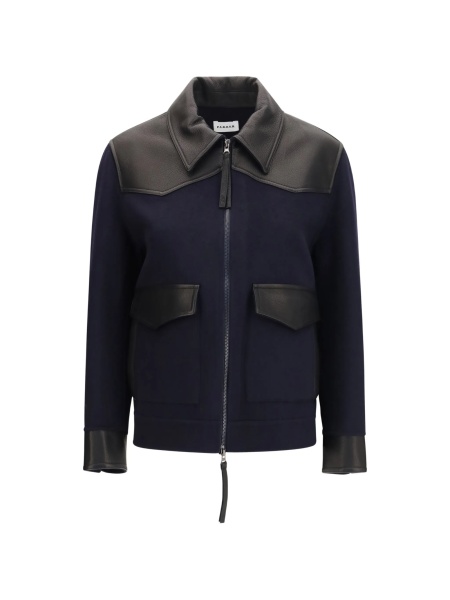 Bomber jacket P.A.R.O.S.H. albastra din lana