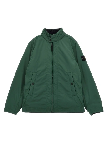 Bomber jacket Stone Island verde din polyester