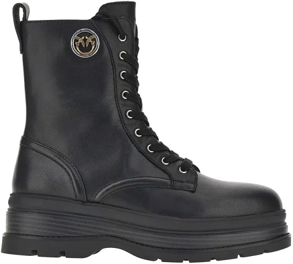 Botine Leather ankle boots with Love Birds detail