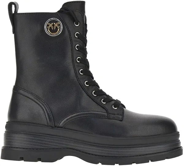 Botine Pinko negre din piele