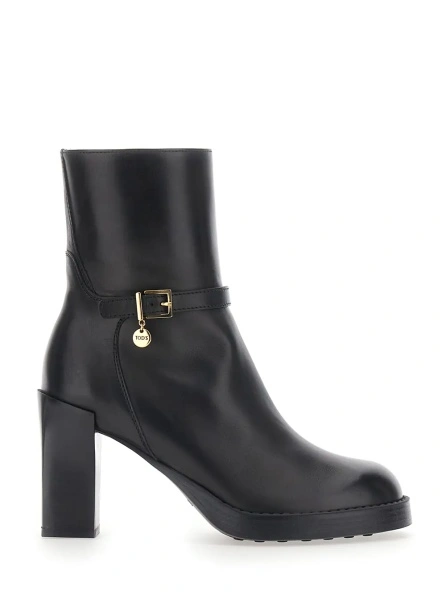 Botine TOD'S negre din piele