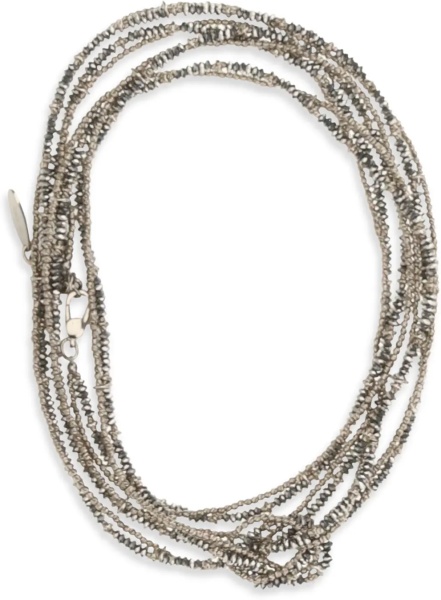 Bratari Hematite and Sterling Silver 925 Wrap Bracelet